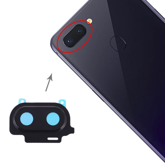 Couvercle d'objectif de caméra pour OPPO R15 (noir)