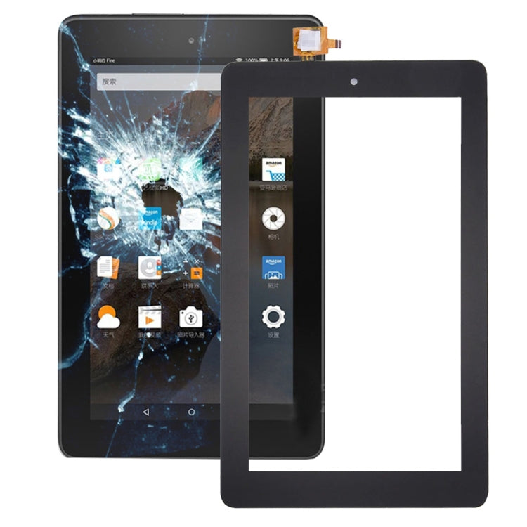 Touch Panel for Amazon Fire 7 2015 (Black) - For Amazon by buy2fix | Online Shopping UK | buy2fix