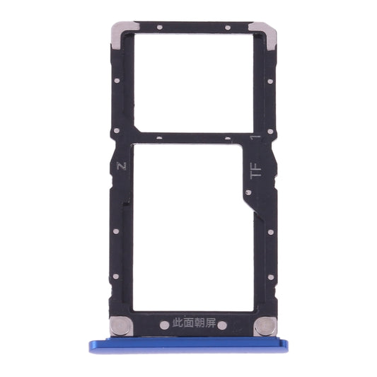 SIM Card Tray + SIM Card / Micro SD Card for Xiaomi Mi 8 Lite(Blue) - Card Tray by buy2fix | Online Shopping UK | buy2fix