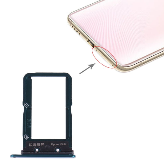 For Vivo X27 SIM Card Tray + SIM Card Tray (Green) - Card Tray by buy2fix | Online Shopping UK | buy2fix