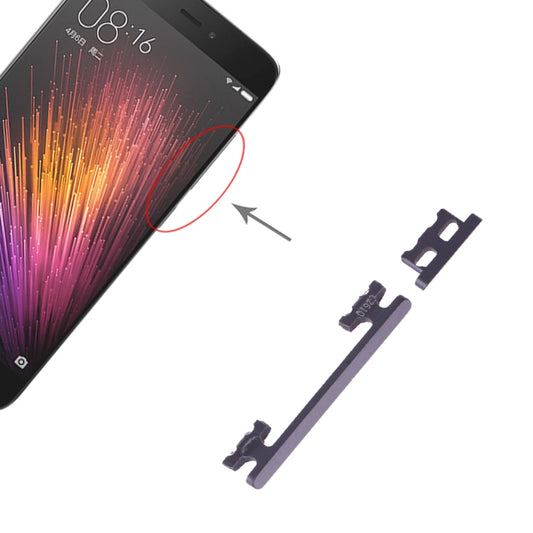 Power Button and Volume Control Button for Xiaomi Mi 5(Grey) - Home key & Side Key by buy2fix | Online Shopping UK | buy2fix