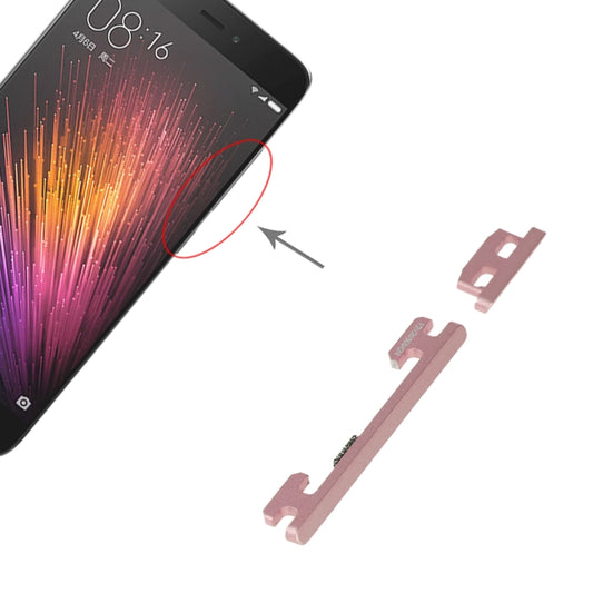 Power Button and Volume Control Button for Xiaomi Mi 5(Gold) - Home key & Side Key by buy2fix | Online Shopping UK | buy2fix