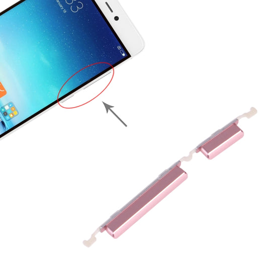 Power Button and Volume Control Button for Xiaomi Mi 5s(Pink) - Home key & Side Key by buy2fix | Online Shopping UK | buy2fix