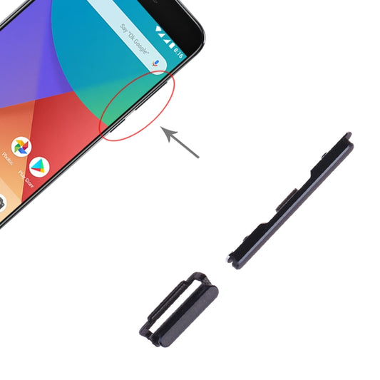 Power Button and Volume Control Button for Xiaomi Mi 5X / A1(Black) - Home key & Side Key by buy2fix | Online Shopping UK | buy2fix