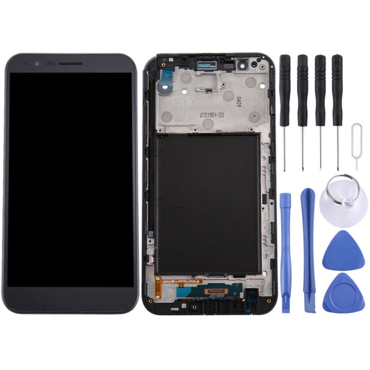 TFT LCD Screen for LG Stylo 3 Plus / TP450 / MP450 Digitizer Full Assembly with Frame (Black) - For LG by buy2fix | Online Shopping UK | buy2fix