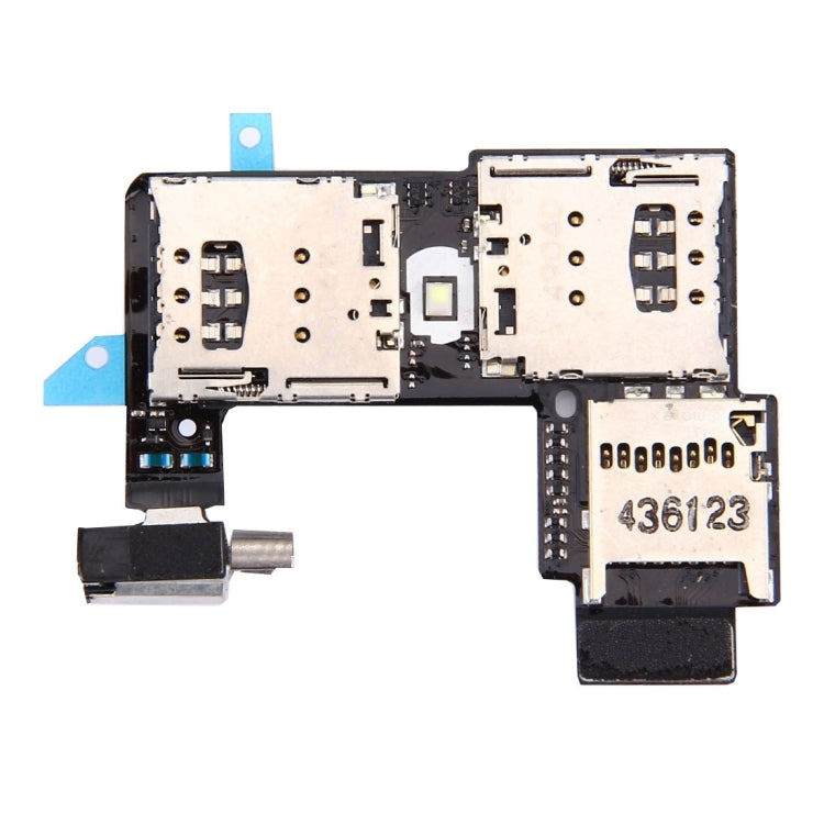 SIM Card Socket + SD Card Socket for Motorola Moto G (2nd Gen.) (Dual SIM Version) - Card Socket by buy2fix | Online Shopping UK | buy2fix