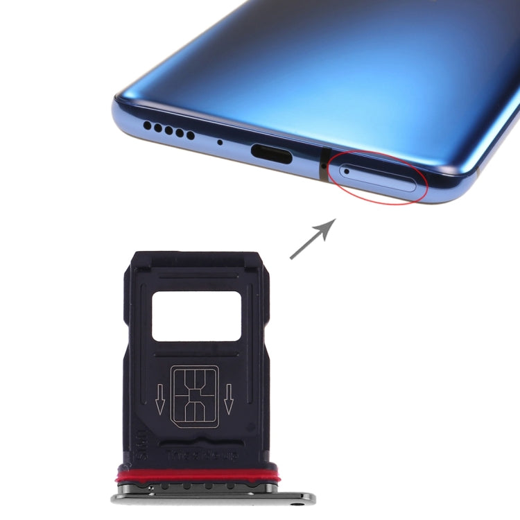 For OnePlus 7 Pro SIM Card Tray + SIM Card Tray (Grey) - Card Tray by buy2fix | Online Shopping UK | buy2fix