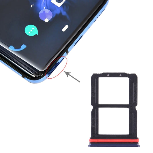 For OnePlus 7 SIM Card Tray + SIM Card Tray (Blue) - Card Tray by buy2fix | Online Shopping UK | buy2fix