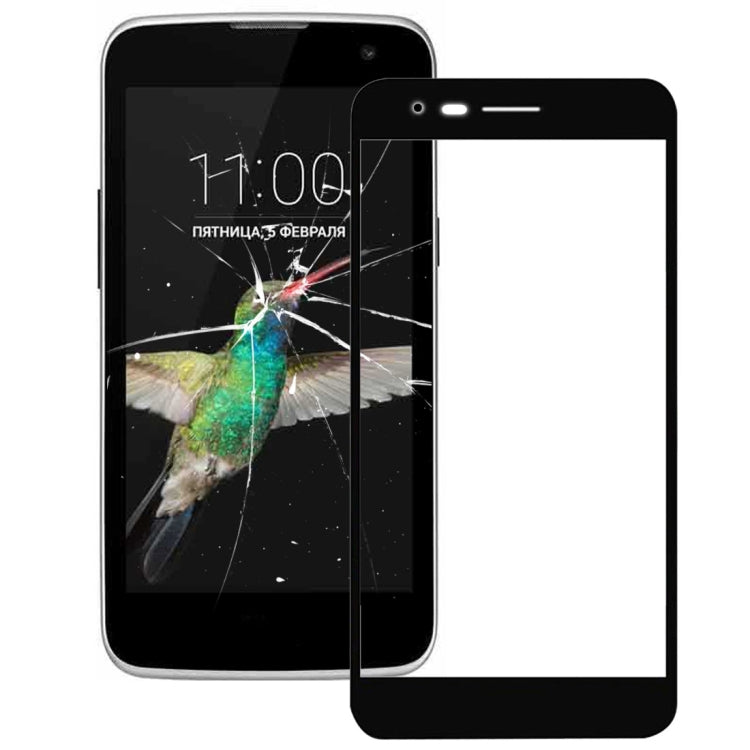 Front Screen Outer Glass Lens for LG K4 2017 / M160 (Black) - For LG by buy2fix | Online Shopping UK | buy2fix