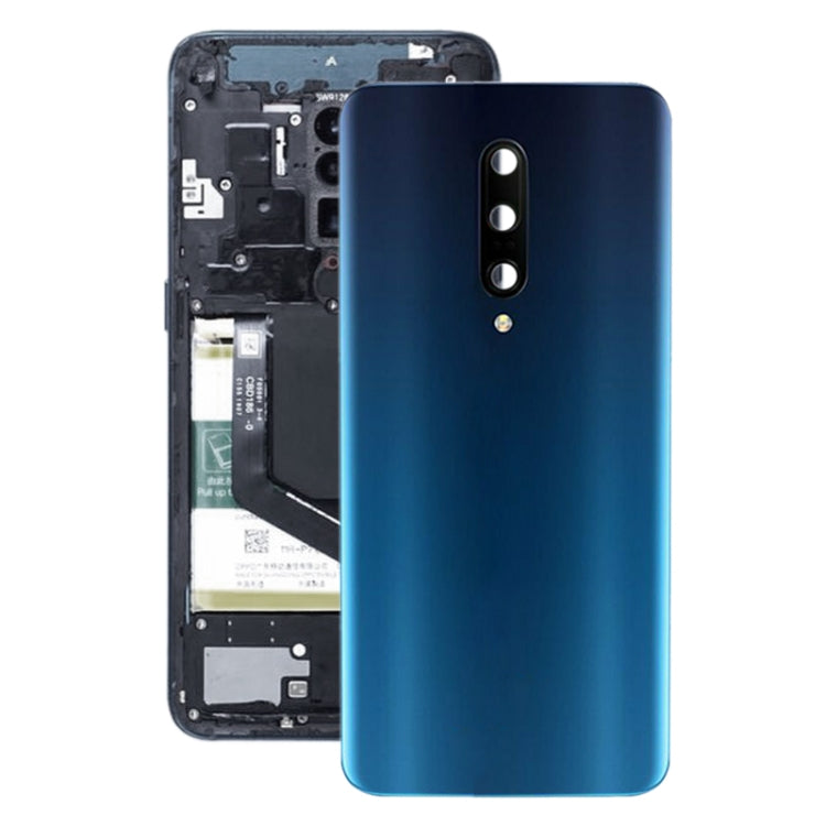For OnePlus 7 Pro Battery Back Cover With Camera Lens (Blue) by buy2fix