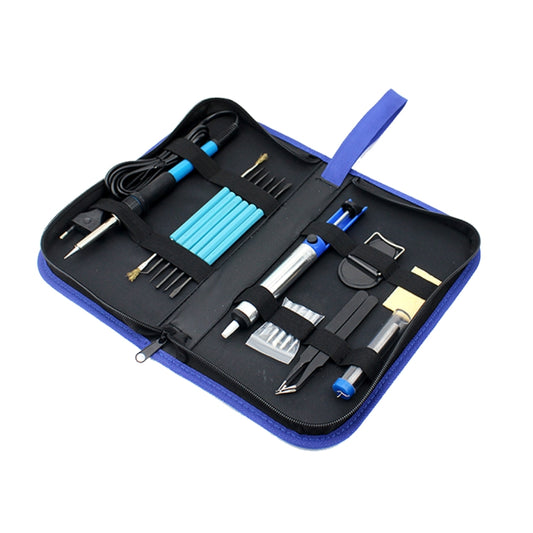 JIAFA JF-8125 18 in 1 Soldering Iron Tool Set with Bag, EU Plug(Black) - Soldering Iron Set by JIAFA | Online Shopping UK | buy2fix