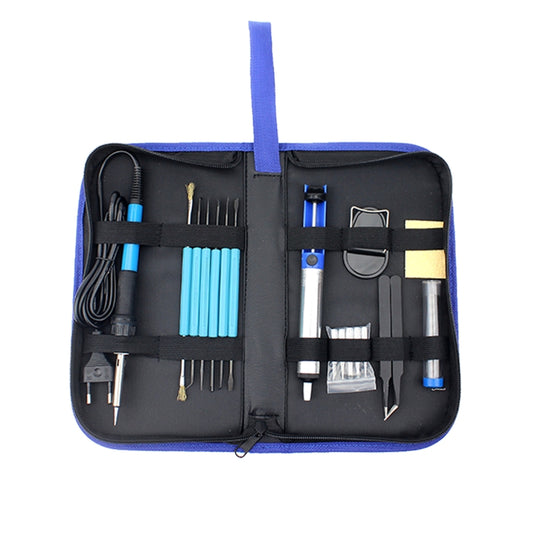 JIAFA JF-8125 18 in 1 Soldering Iron Tool Set with Bag, EU Plug(Black) - Soldering Iron Set by JIAFA | Online Shopping UK | buy2fix
