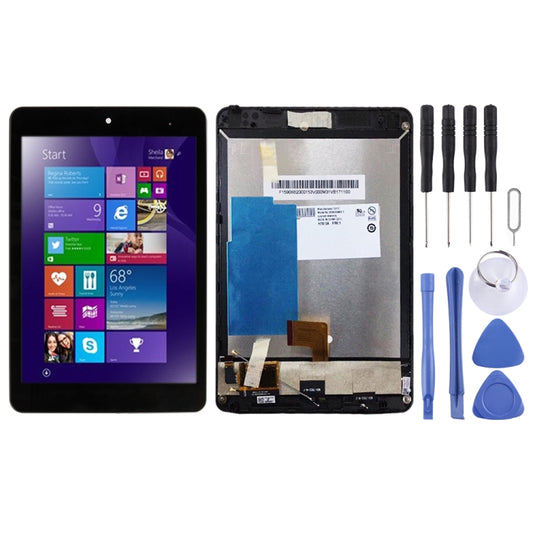 OEM LCD Screen for Lenovo Miix 3-830 Digitizer Full Assembly with Frame (Black) - LCD Screen by buy2fix | Online Shopping UK | buy2fix