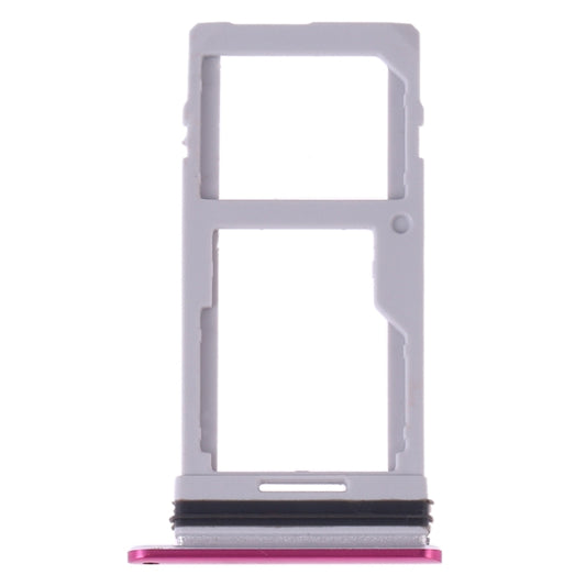 SIM Card Tray + SIM Card Tray / Micro SD Card Tray for LG G7 ThinQ G710 G710EM G710PM G710VMP G710ULM (Purplish Red) - For LG by buy2fix | Online Shopping UK | buy2fix