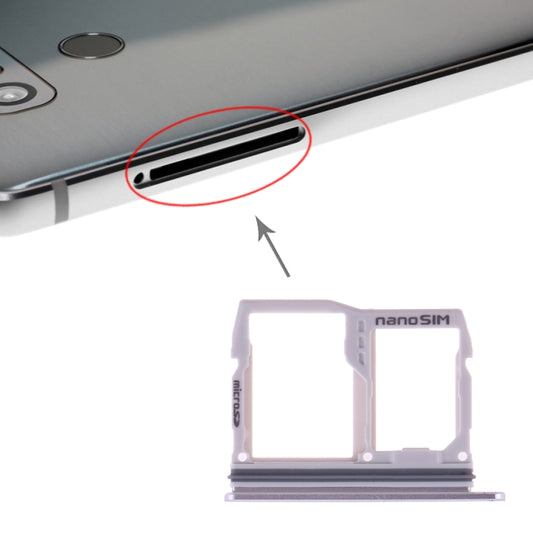 SIM Card Tray + Micro SD Card Tray for LG G6 H870 H871 H872 LS993 VS998 US997 H873 (Silver) - For LG by buy2fix | Online Shopping UK | buy2fix