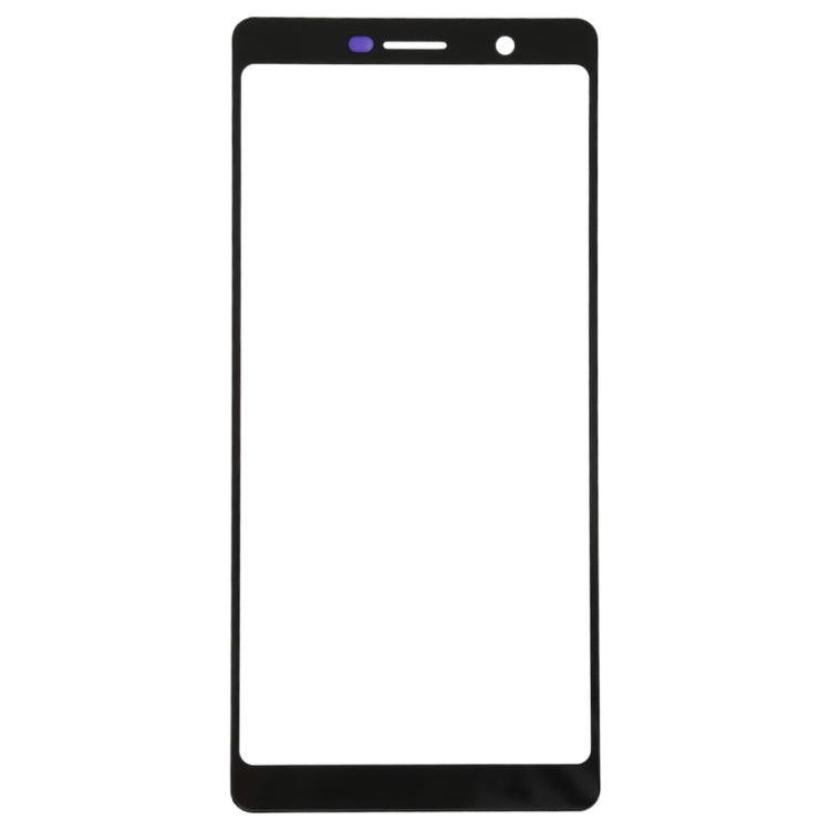 Front Screen Outer Glass Lens for Nokia 7 Plus / E9 Plus (Black) - Outer Glass Lens by buy2fix | Online Shopping UK | buy2fix