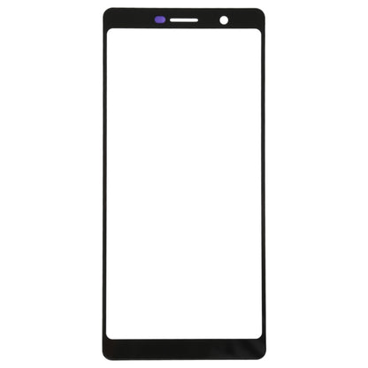 Front Screen Outer Glass Lens for Nokia 7 Plus / E9 Plus (Black) - Outer Glass Lens by buy2fix | Online Shopping UK | buy2fix