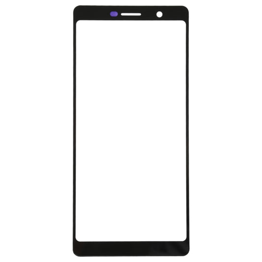 Front Screen Outer Glass Lens for Nokia 7 Plus / E9 Plus (Black) - Outer Glass Lens by buy2fix | Online Shopping UK | buy2fix