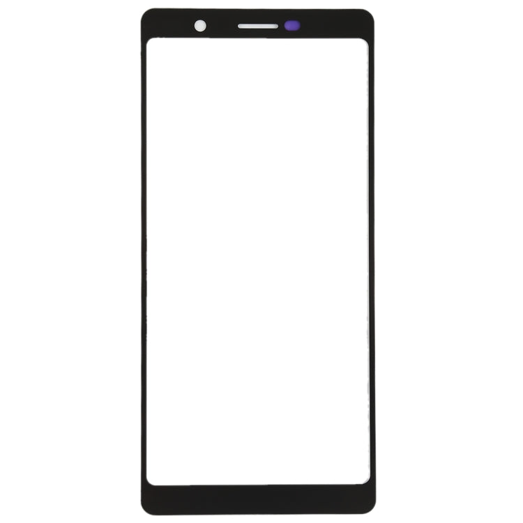 Front Screen Outer Glass Lens for Nokia 7 Plus / E9 Plus (Black) - Outer Glass Lens by buy2fix | Online Shopping UK | buy2fix