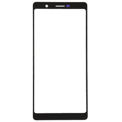 Front Screen Outer Glass Lens for Nokia 7 Plus / E9 Plus (Black) - Outer Glass Lens by buy2fix | Online Shopping UK | buy2fix