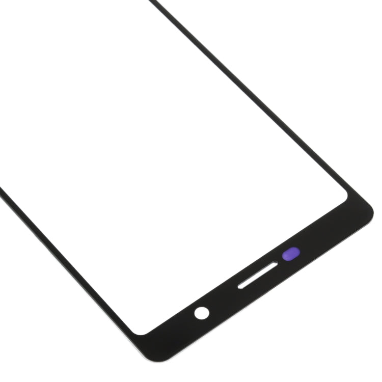 Front Screen Outer Glass Lens for Nokia 7 Plus / E9 Plus (Black) - Outer Glass Lens by buy2fix | Online Shopping UK | buy2fix