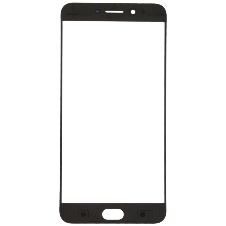 For OPPO R9s Plus Front Screen Outer Glass Lens (Black) - Outer Glass Lens by buy2fix | Online Shopping UK | buy2fix