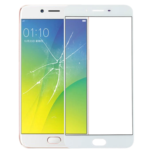 For OPPO R9s Plus Front Screen Outer Glass Lens (White) - Outer Glass Lens by buy2fix | Online Shopping UK | buy2fix