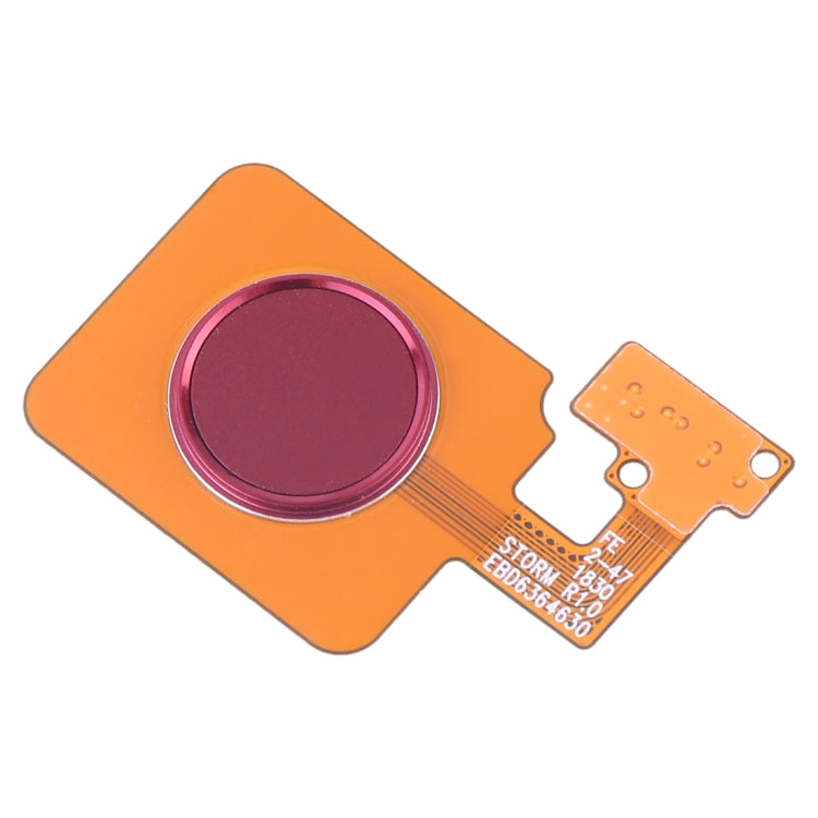 Fingerprint Sensor Flex Cable for LG V40 ThinQ V405QA7 V405 (Red) - For LG by buy2fix | Online Shopping UK | buy2fix