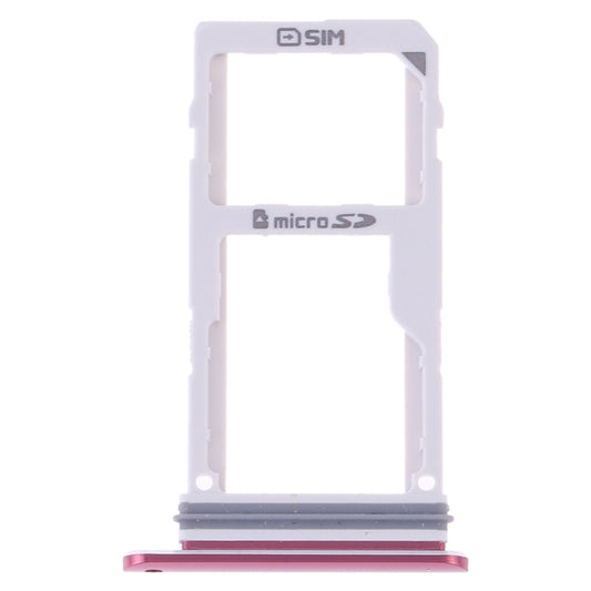 SIM Card Tray + SIM Card Tray / Micro SD Card Tray for LG V30 VS996 LS998U H933 LS998U (Red) - For LG by buy2fix | Online Shopping UK | buy2fix