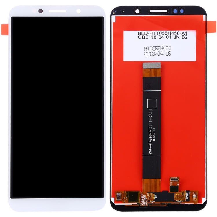 OEM LCD Screen for Huawei Y5 Prime (2018) with Digitizer Full Assembly (White) - LCD Screen by buy2fix | Online Shopping UK | buy2fix