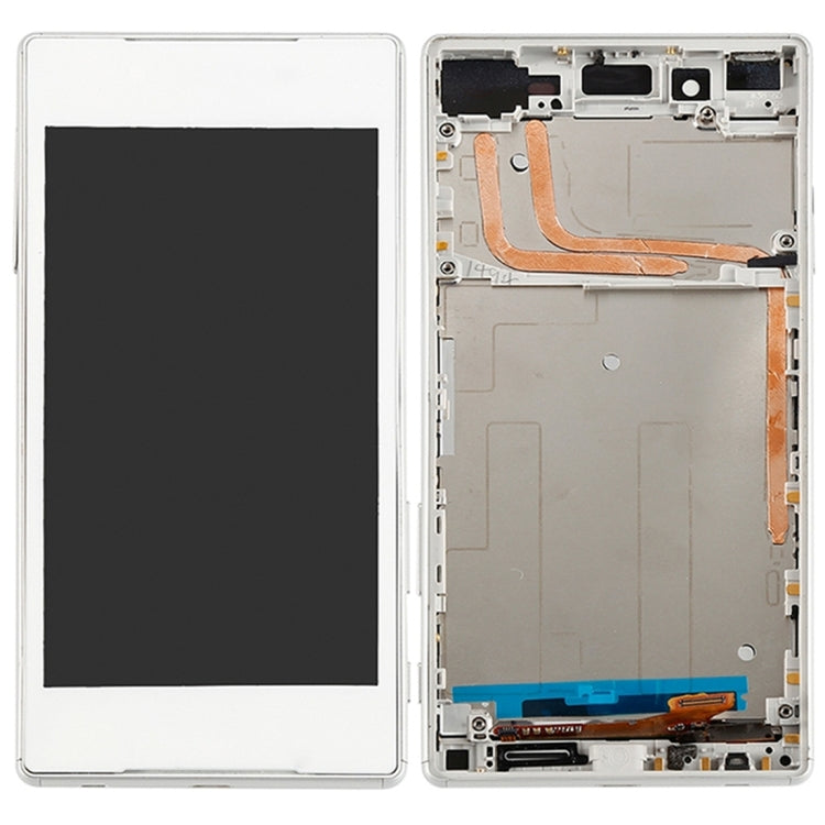 OEM LCD Screen for Sony Xperia Z5 Digitizer Full Assembly with Frame(White) - LCD Screen by buy2fix | Online Shopping UK | buy2fix