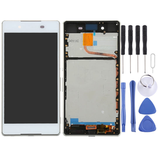 Écran LCD OEM pour assemblage complet de numériseur Sony Xperia Z4 avec cadre (blanc)