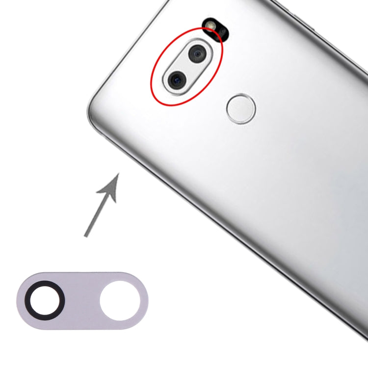 10 PCS Back Camera Lens for LG V30 H930 H933 (Silver) - For LG by buy2fix | Online Shopping UK | buy2fix