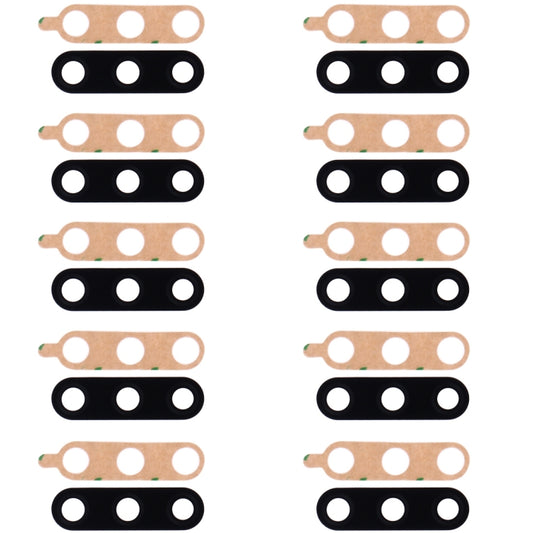 10 PCS Back Camera Lens for LG V40 ThinQ (Black) - For LG by buy2fix | Online Shopping UK | buy2fix