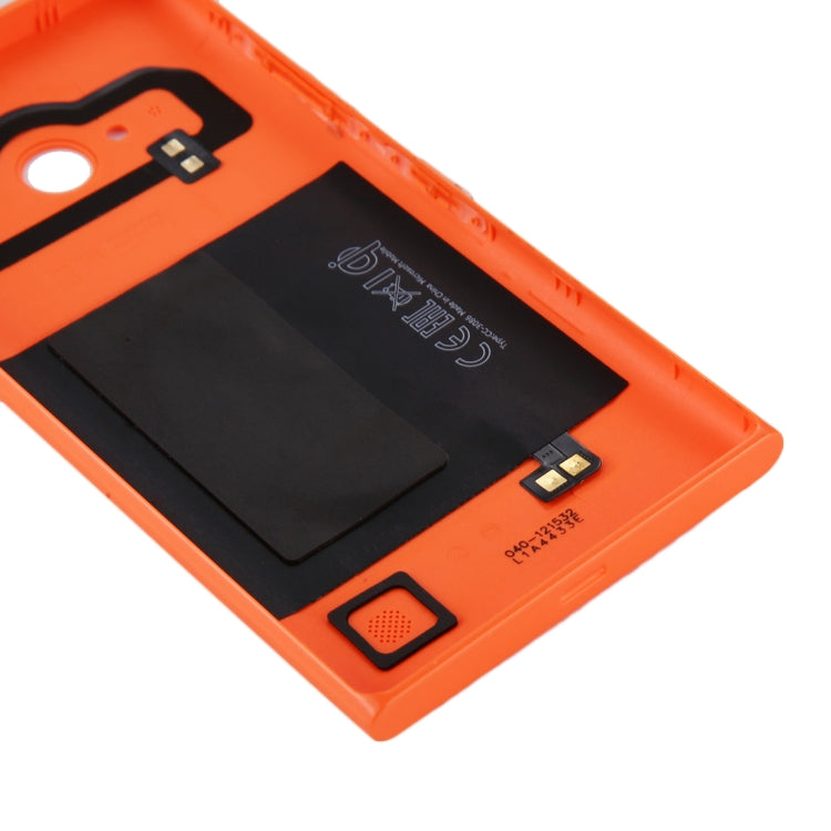 Solid Color NFC Battery Back Cover for Nokia Lumia 735 (Orange) - Back Cover by buy2fix | Online Shopping UK | buy2fix