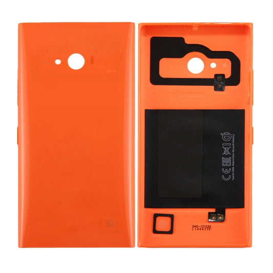 Solid Color NFC Battery Back Cover for Nokia Lumia 735 (Orange) - Back Cover by buy2fix | Online Shopping UK | buy2fix