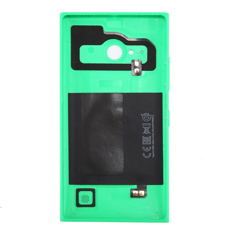 for Nokia Lumia 735 Solid Color NFC Battery Back Cover(Green) - Back Cover by buy2fix | Online Shopping UK | buy2fix