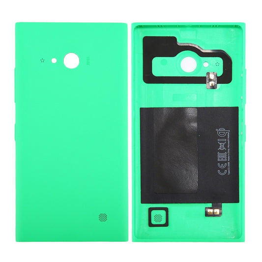 for Nokia Lumia 735 Solid Color NFC Battery Back Cover(Green) - Back Cover by buy2fix | Online Shopping UK | buy2fix