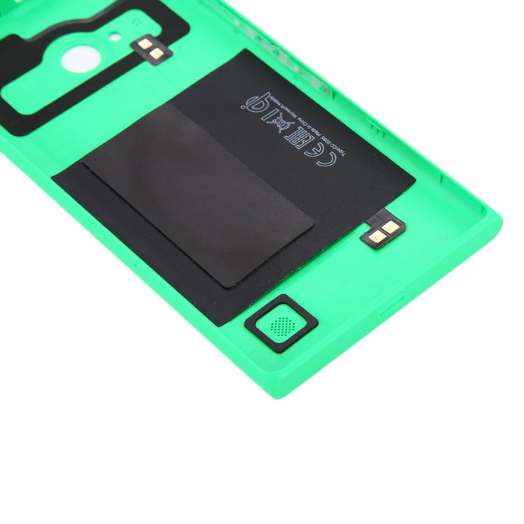 for Nokia Lumia 735 Solid Color NFC Battery Back Cover(Green) - Back Cover by buy2fix | Online Shopping UK | buy2fix