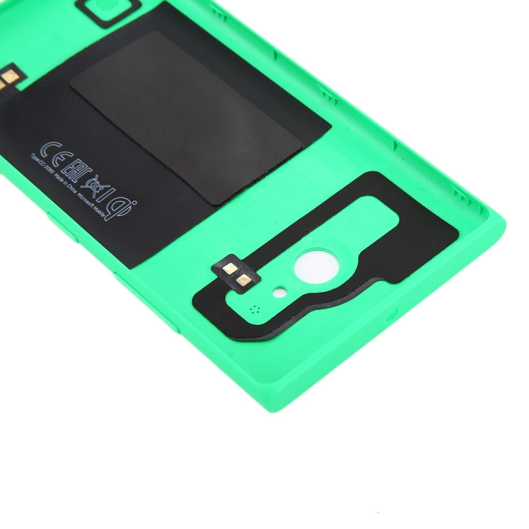for Nokia Lumia 735 Solid Color NFC Battery Back Cover(Green) - Back Cover by buy2fix | Online Shopping UK | buy2fix