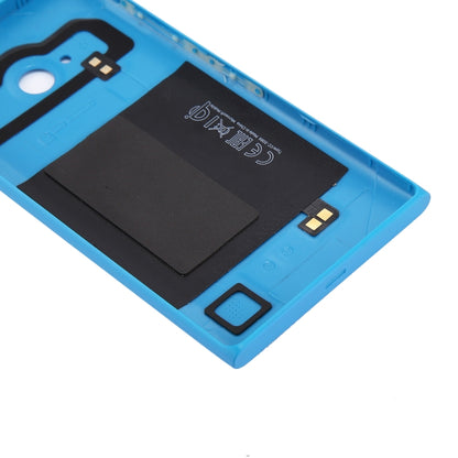 for Nokia Lumia 735 Solid Color NFC Battery Back Cover(Blue) - Back Cover by buy2fix | Online Shopping UK | buy2fix