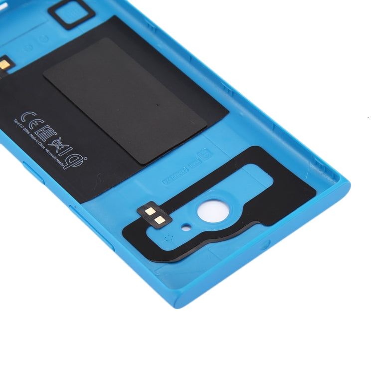 for Nokia Lumia 735 Solid Color NFC Battery Back Cover(Blue) - Back Cover by buy2fix | Online Shopping UK | buy2fix