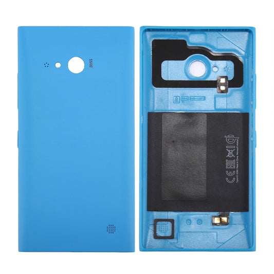 for Nokia Lumia 735 Solid Color NFC Battery Back Cover(Blue) - Back Cover by buy2fix | Online Shopping UK | buy2fix