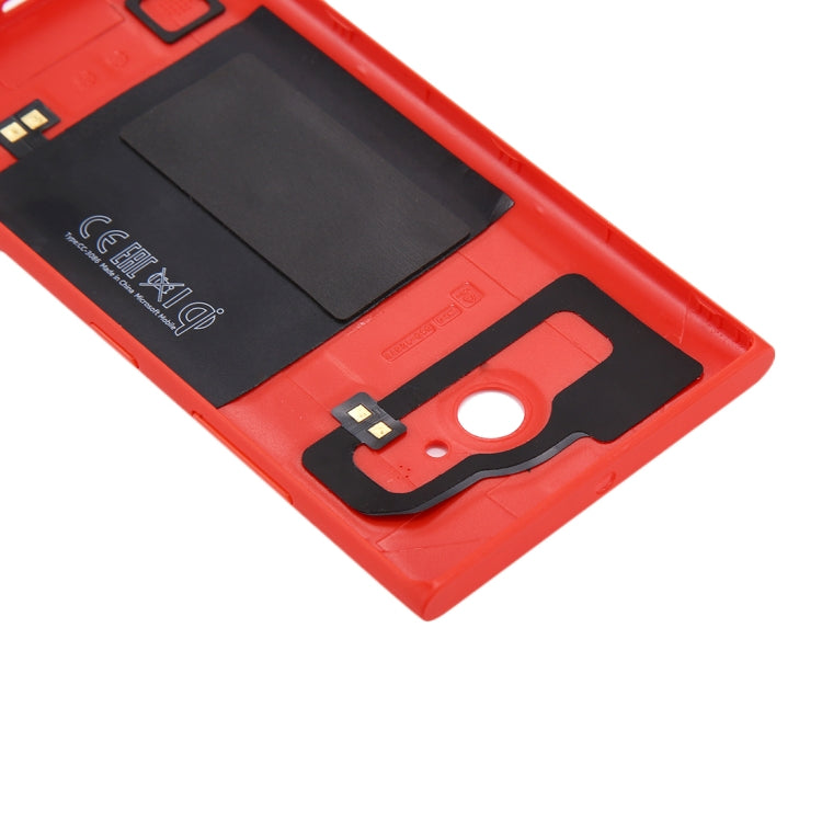 for Nokia Lumia 735 Solid Color NFC Battery Back Cover(Red) - Back Cover by buy2fix | Online Shopping UK | buy2fix