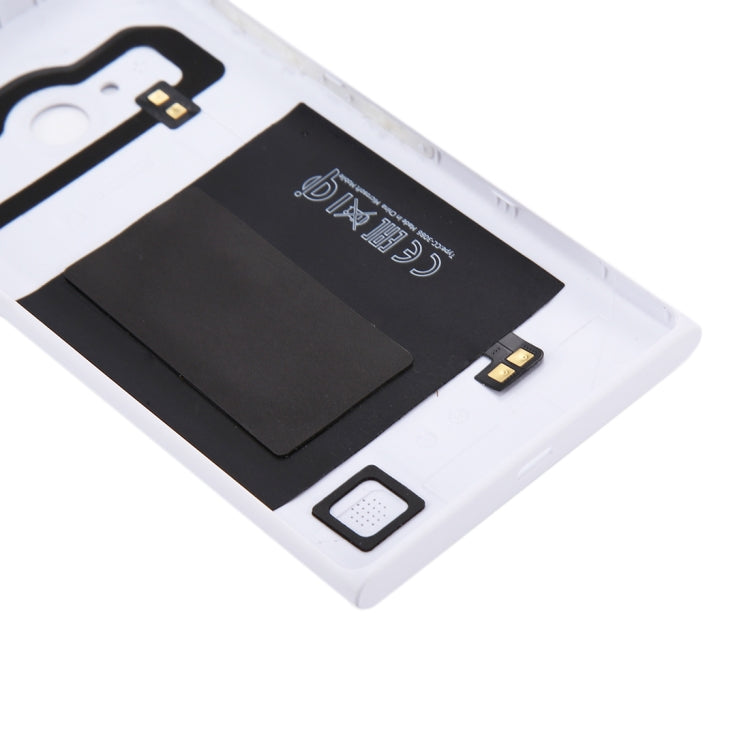 Solid Color NFC Battery Back Cover for Nokia Lumia 735 (White) - Back Cover by buy2fix | Online Shopping UK | buy2fix
