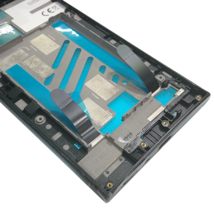 Front Housing LCD Frame Bezel for Sony Xperia L2 (Black) - Frame Bezel Plate by buy2fix | Online Shopping UK | buy2fix