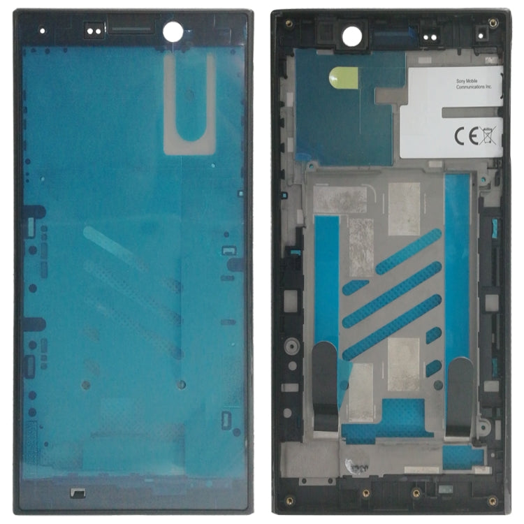 Front Housing LCD Frame Bezel for Sony Xperia L2 (Black) - Frame Bezel Plate by buy2fix | Online Shopping UK | buy2fix