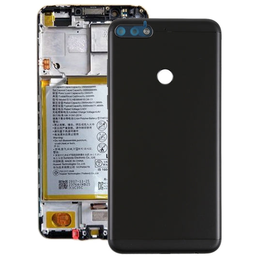 Back Cover with Side Keys for Huawei Honor Play 7C(Black) - Back Cover by buy2fix | Online Shopping UK | buy2fix