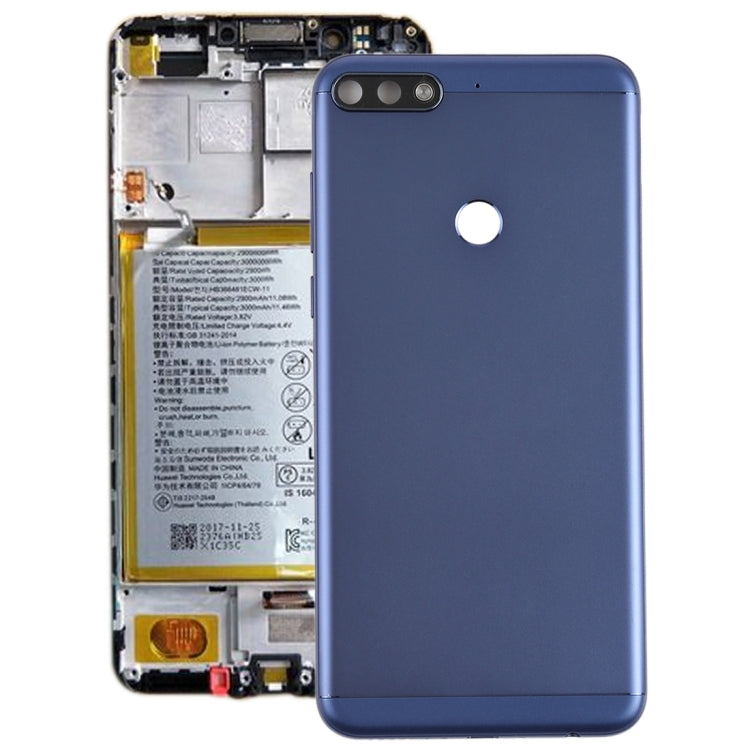 Back Cover with Side Keys for Huawei Honor Play 7C(Blue) - Back Cover by buy2fix | Online Shopping UK | buy2fix