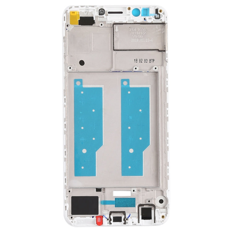 Front Housing LCD Frame Bezel for Huawei Honor Play 7C(White) - Frame Bezel Plate by buy2fix | Online Shopping UK | buy2fix